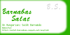 barnabas salat business card